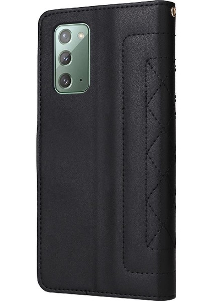 Samsung Galaxy Not 20 Için Flip Case Cüzdan Basit Iş Kapak Çevirin (Yurt Dışından)