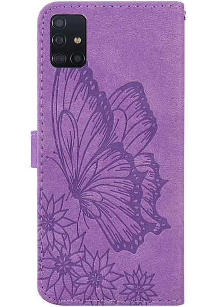Kart Yuvası Standı Büyük Kelebek Flip ile Samsung Galaxy A71 4g Için Kılıf (Yurt Dışından) indirimleri