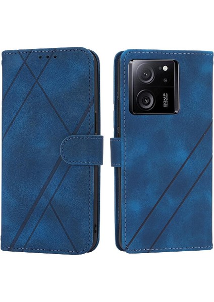 Xiaomi 13T Için Filp DURUMDA/13T Pro Anti Scratch Pu Deri Kayış Tam Kredi (Yurt Dışından)