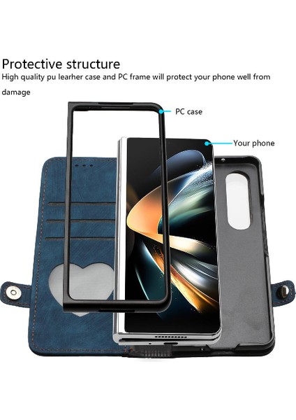 Samsung Galaxy Z Fold 4 Telefon Kılıfı Için Kılıf (Yurt Dışından)