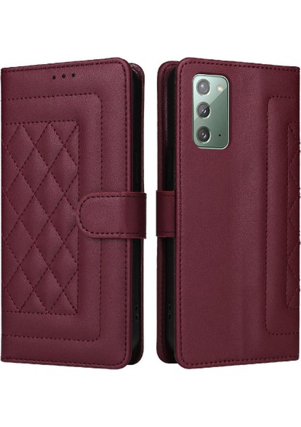 Samsung Galaxy Not 20 Için Flip Case Cüzdan Basit Iş Kapak Çevirin (Yurt Dışından)