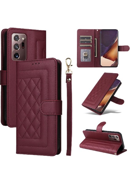 Samsung Galaxy Not 20 Için Flip Case Ultra Cüzdan Deri Kılıf Darbeye (Yurt Dışından)