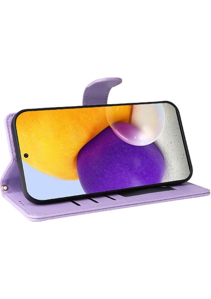 Samsung Galaxy A72 Cüzdan Basit Iş Deri Kılıf Flip Case Için Flip Case (Yurt Dışından) fırsatları