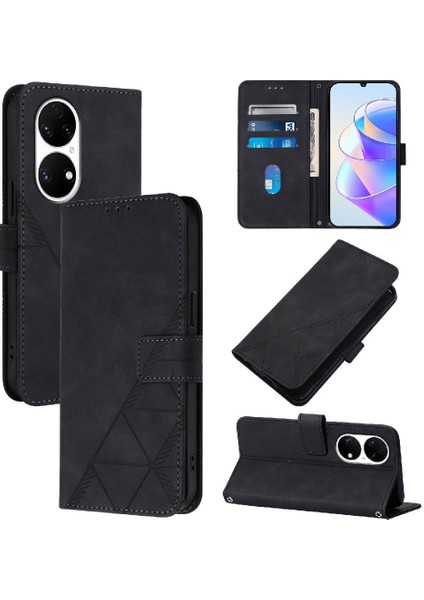 Mellow Shop Huawei P50 Pro Kredi Kartı Tutucu Cüzdan Kapak Flip Folio Kitap Pu (Yurt Dışından)