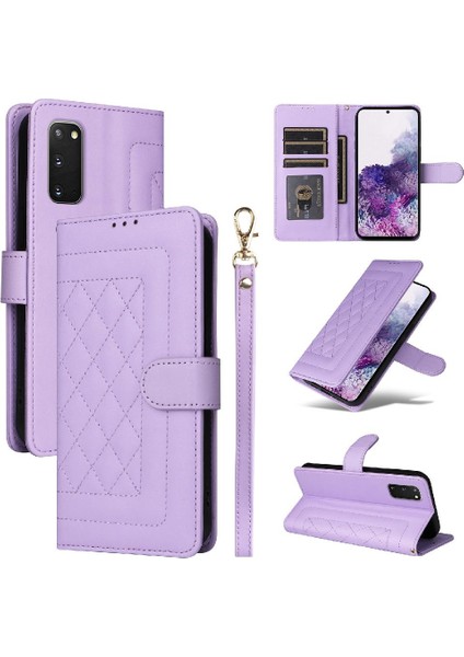 Samsung Galaxy S20 Için Flip Case Basit Iş Deri Kılıf Kapak Çevirin (Yurt Dışından)