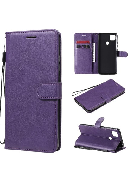 Kart Yuvası ile Xiaomi Redmi 9c Için Flip Case Iş Cüzdan Telefon Kılıfı (Yurt Dışından)
