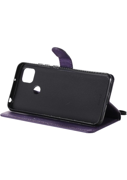 Kart Yuvası ile Xiaomi Redmi 9c Için Flip Case Iş Cüzdan Telefon Kılıfı (Yurt Dışından)