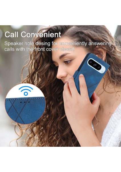 Google Pixel 9 5g Pu Deri Kayış Anti Scratch Tam Kredi Için Filp Durumda (Yurt Dışından)