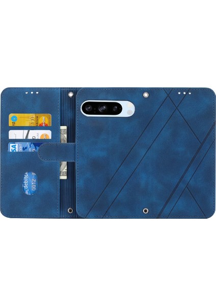 Google Pixel 9 5g Pu Deri Kayış Anti Scratch Tam Kredi Için Filp Durumda (Yurt Dışından)