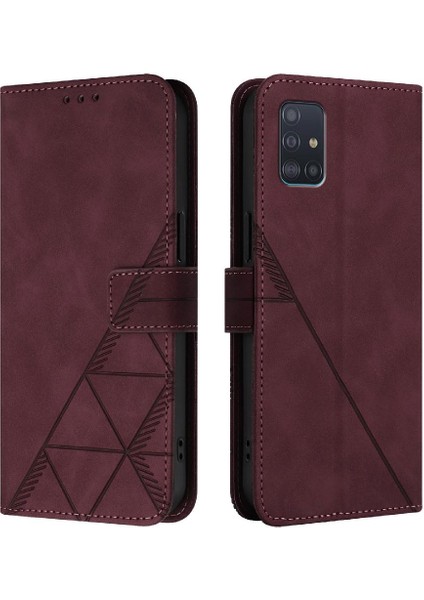 Samsung Galaxy A51 5g Için Kılıf Cüzdan Kapak Kredi Kartı Tutucu Pu Deri (Yurt Dışından)