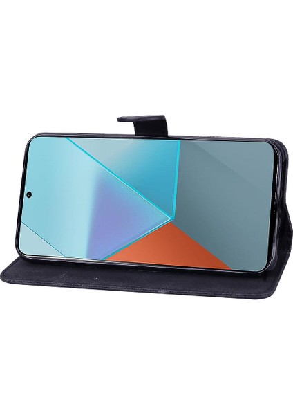 Xiaomi 14 Flip Case Deri Cüzdan Kart Yuvası Standı ile Büyük (Yurt Dışından)