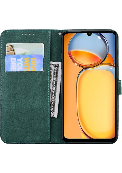 Xiaomi Redmi Için Kılıf Card 4g/5g Kart Yuvası Standı ile Flip Case Deri (Yurt Dışından) modelleri