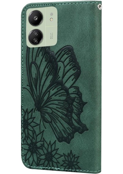Xiaomi Redmi Için Kılıf Card 4g/5g Kart Yuvası Standı ile Flip Case Deri (Yurt Dışından) fırsatları