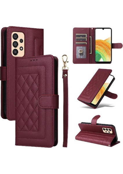 Samsung Galaxy A33 5g Için Flip Case Kapak Kılıf Cüzdan Basit (Yurt Dışından) modelleri