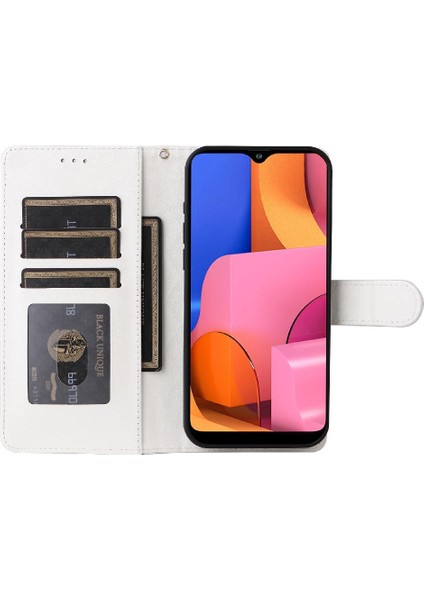 Samsung Galaxy A20S Flip Kapak Için Flip Case Darbeye Cüzdan Basit (Yurt Dışından)