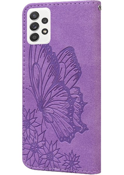Samsung Galaxy M13 4G/M23 5g Büyük Kelebek Deri Cüzdan Flip Case (Yurt Dışından) modelleri