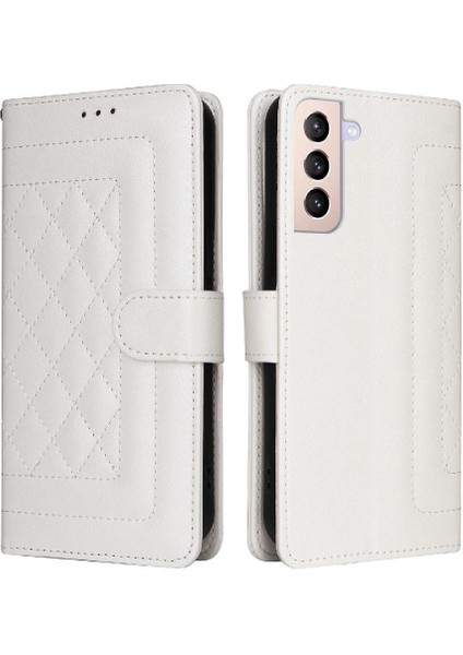 Samsung Galaxy S21 Artı Darbeye Dayanıklı Basit Iş Cüzdan Için Flip Case (Yurt Dışından)