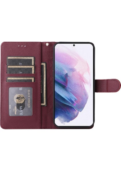 Samsung Galaxy S21 Artı Darbeye Dayanıklı Basit Iş Cüzdan Için Flip Case (Yurt Dışından) indirimleri