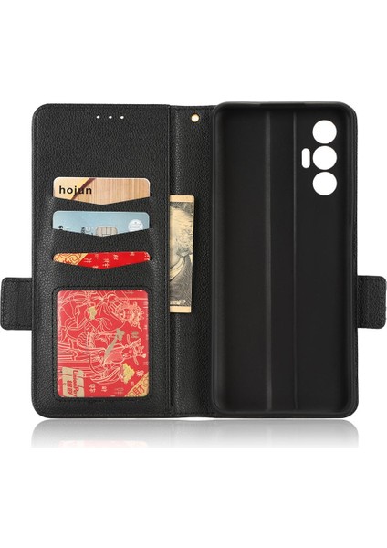 Tecno Pova 3 Kart Yuvaları Için Kılıf Tutucu Yan Toka Pu Deri Cüzdan (Yurt Dışından) fiyatları