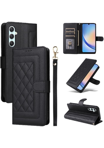 Samsung Galaxy A34 5g Için Flip Case Deri Kılıf Darbeye Kapak Çevirin (Yurt Dışından)