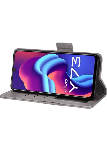 Vivo V21E 4g Için KILIF/Y73 2021 Yan Toka Kart Yuvaları Tutucu Cüzdan Pu (Yurt Dışından) fiyatları