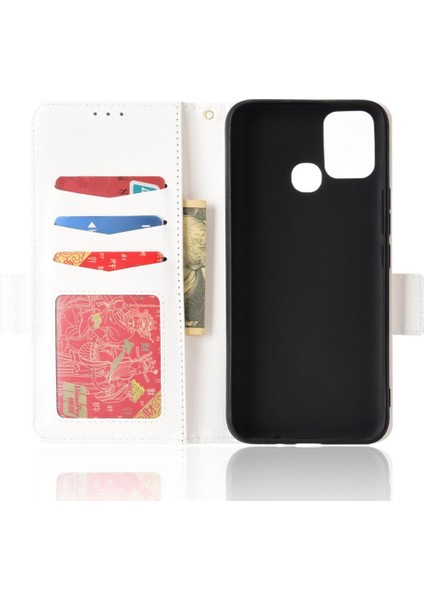 Infinix Sıcak 10 Lite Cüzdan Için Kılıf Yan Toka Kart Yuvaları Tutucu Manyetik (Yurt Dışından)