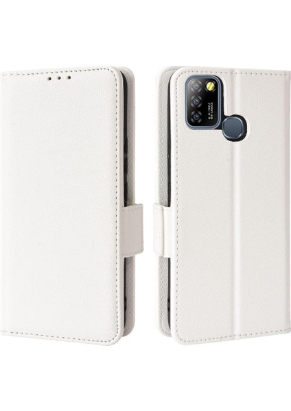 Infinix Sıcak 10 Lite Cüzdan Için Kılıf Yan Toka Kart Yuvaları Tutucu Manyetik (Yurt Dışından)