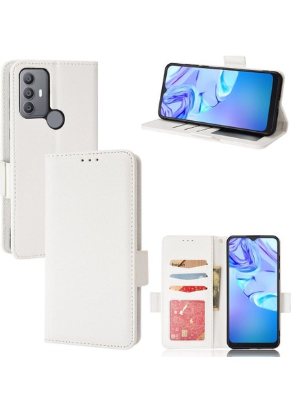 Tcl 30 Se Manyetik Yan Toka Kart Yuvaları Tutucu Pu Deri Cüzdan Için Kılıf (Yurt Dışından)