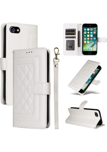 Iphone 6 Için Flip Case Cüzdan Basit Iş Kapak Çevirin Deri Kılıf (Yurt Dışından)