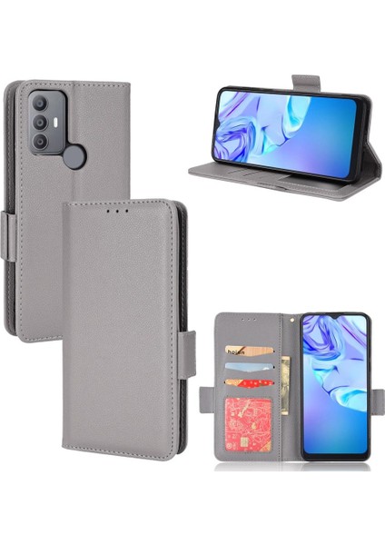 Tcl 30 Se Manyetik Yan Toka Kart Yuvaları Tutucu Pu Deri Cüzdan Için Kılıf (Yurt Dışından)