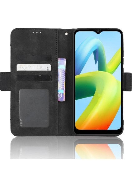 Xiaomi Redmi A2 Artı Ayarlanabilir Ayrılabilir Kart Tutucu Manyetik Kapatma Deri Cüzdan Kapak (Yurt Dışından)