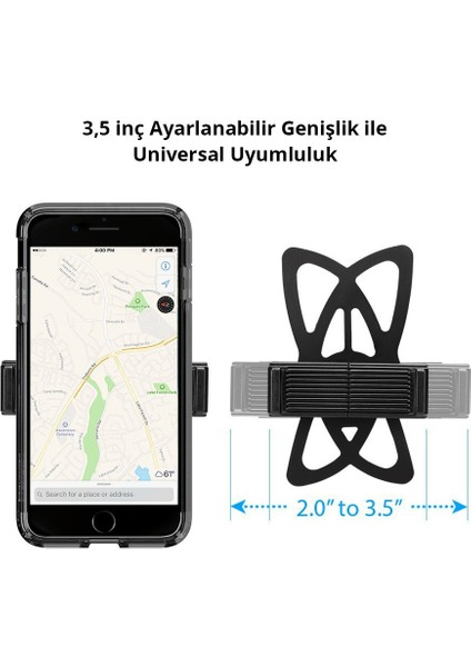 Spider Araç içi Telefon Tutucu Motosiklet / Bisiklet için (Tüm Cihazlarla Uyumlu) A250 - 000CD20874