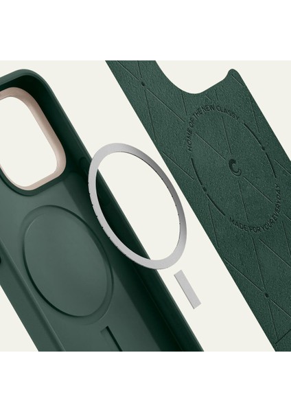 Ciel by CYRILL iPhone 15 Pro Kılıf Kajuk Mag MagSafe özellikli Forest Green - ACS06772