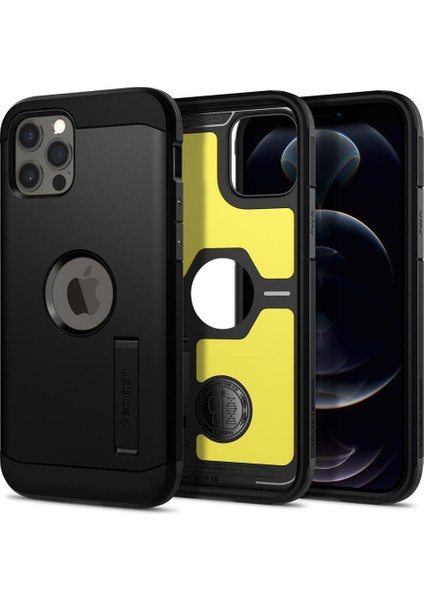 iPhone 12 / 12 Pro Kılıf Tough Armor Black - ACS01710 fiyatları