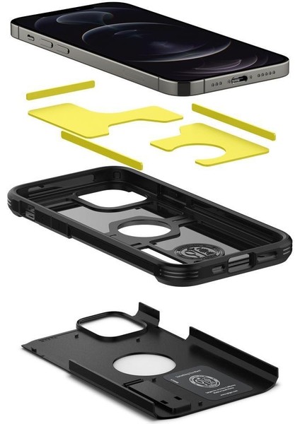 iPhone 12 / 12 Pro Kılıf Tough Armor Black - ACS01710 fırsatları