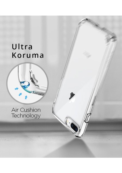 iPhone 8 Plus - iPhone 7 Plus Kılıf Ultra Hybrid 2 Crystal Clear - 043CS21052