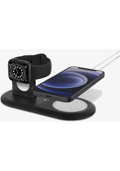 MagFit iPhone & Apple Watch için Stand Dock Şarj Ünitesi Duo 2in1 Black - AMP02796