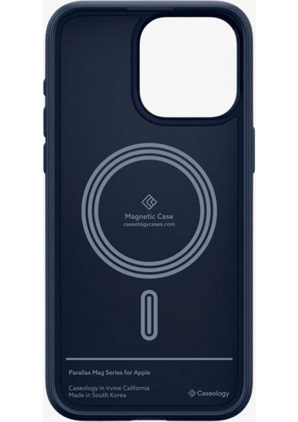 Caseology iPhone 15 Pro Kılıf Parallax Mag MagSafe özellikli Midnight Blue - ACS06750