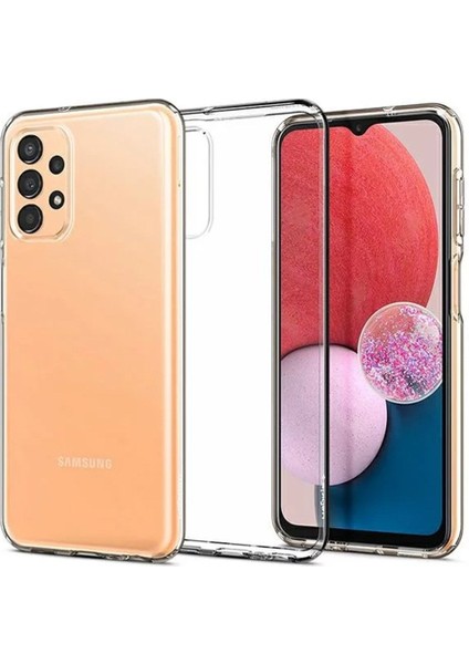 Galaxy A13 Kılıf Liquid Crystal 4 Tarafı Tam Koruma Crystal Clear - ACS04371