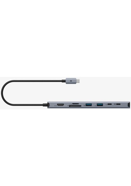 ArcDock 85W Güç Adaptörü 9in1 USB-C Multi Hub / Çoklayıcı 9 Port / 4k 60hz / Ethernet 1Gbps / MacBook PD2306 Space Gray - ACA06388