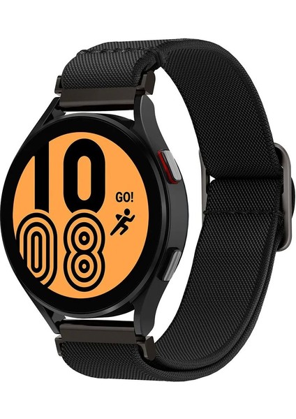 Galaxy Watch Seri 47mm/46mm/45mm/44mm/43mm/42mm/41mm Kordon Kayış Band Lite Fit (20mm) Black - AMP04040