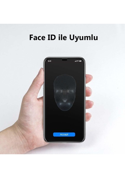 iPhone 11 / iPhone XR Cam Ekran Koruyucu Tam Kaplayan Full Cover Black - 064GL25233