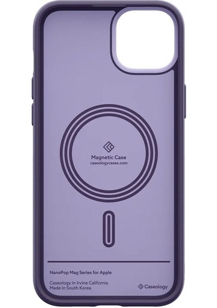 Caseology iPhone 15 Kılıf Nano Pop Mag MagSafe özellikli Grape Purple - ACS06824