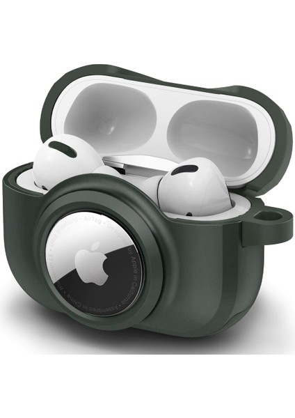 AirPods Pro (1. nesil) / AirTag için Kılıf Tag Armor Duo Military Green - ACS04391