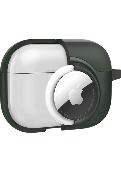 AirPods Pro (1. nesil) / AirTag için Kılıf Tag Armor Duo Military Green - ACS04391