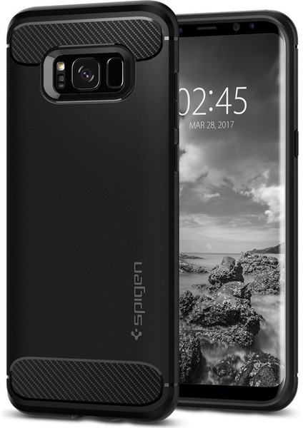 Galaxy S8 Kılıf Rugged Armor Black - 565CS21609