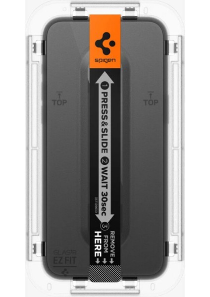 iPhone 15 Plus Cam Ekran Koruyucu Kolay Kurulum Tam Kaplayan GLAS.tR EZ Fit Full Cover HD Black - AGL06888
