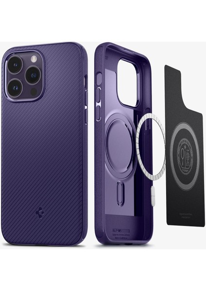 iPhone 14 Pro Kılıf Mag Armor MagFit MagSafe özellikli Deep Purple - ACS05588