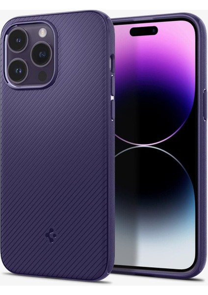iPhone 14 Pro Kılıf Mag Armor MagFit MagSafe özellikli Deep Purple - ACS05588