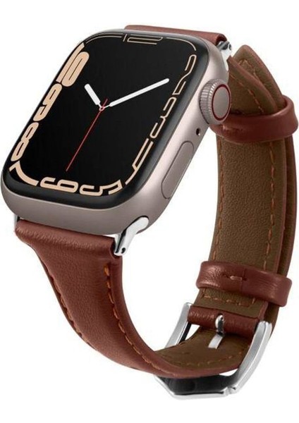 Ciel by CYRILL Apple Watch 42mm Seri 10 - 41mm Seri 9/8/7 - 40mm Seri SE2/SE/6/5/4 Kordon Kayış Kajuk Band Chestnut - AMP05442 fiyatları
